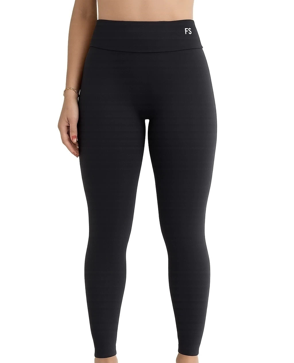 Legging Sem costura frontal Preta