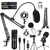 Imagem do Vedo-USB Condensador Record Microfones Kit com Boom Arm,RGB Shock Mount, Conjunto de Microfone Cardióide, Game Podcast Stream para Computador