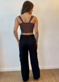 CROPPED GABRIELA MARROM na internet
