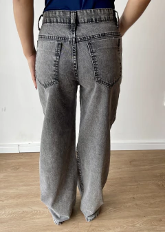 Calça Wid leg grafite - comprar online