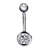 Piercing Banana bell zirconia - comprar online