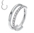Argola com zircônia
