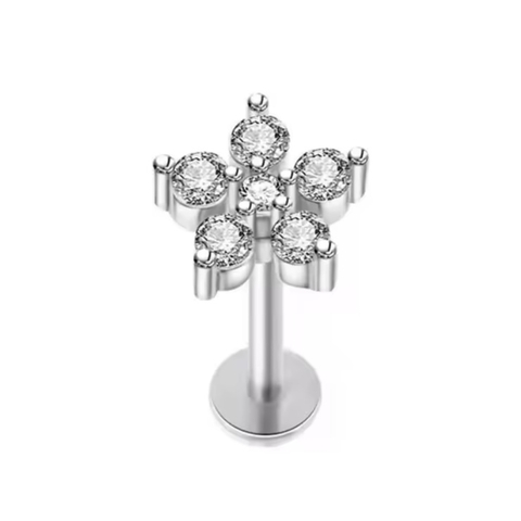 Flor cravejada em zircônia - comprar online