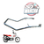 Alça esportiva Cromada Pop 110i / 110 / 100 - comprar online