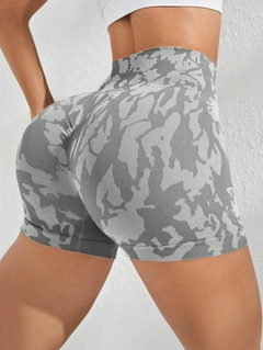 Short Estampado Gris Claro