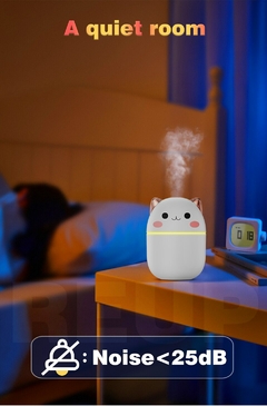Gatinho e urso umidificador de ar, climatizador e aromo terapia - comprar online