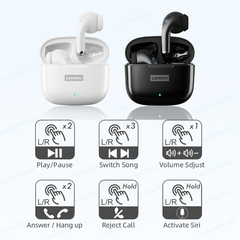 Imagem do Lenovo-LP40 Pro fones de ouvido sem fio, fones de ouvido esportivos, fones à prova d´água