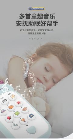 Telefone de brinquedo, música para criança dormir ou se divertir - loja online