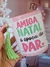 Caneca personalizada com a frase "AMIGA, NATAL é época de DAR..." 