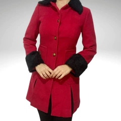 Casaco Vermelho Vintage Le Mazelle com CGC - TAM 40