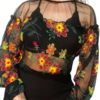 Blusa de tule floral - TAM M - comprar online