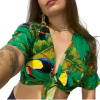 Blusa Cropped de amarrar - TAM M