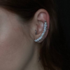 Ear Cuff Zircônias prata 925 - comprar online