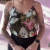 Blusa de alcinha estampada - TAM M