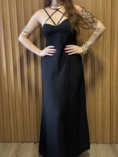 Vestido longo vintage CGC na internet