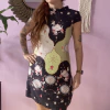 Vestido estampado "chá da tarde" - TAM G