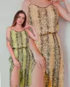 Vestido Estampa Cobra - TAM M