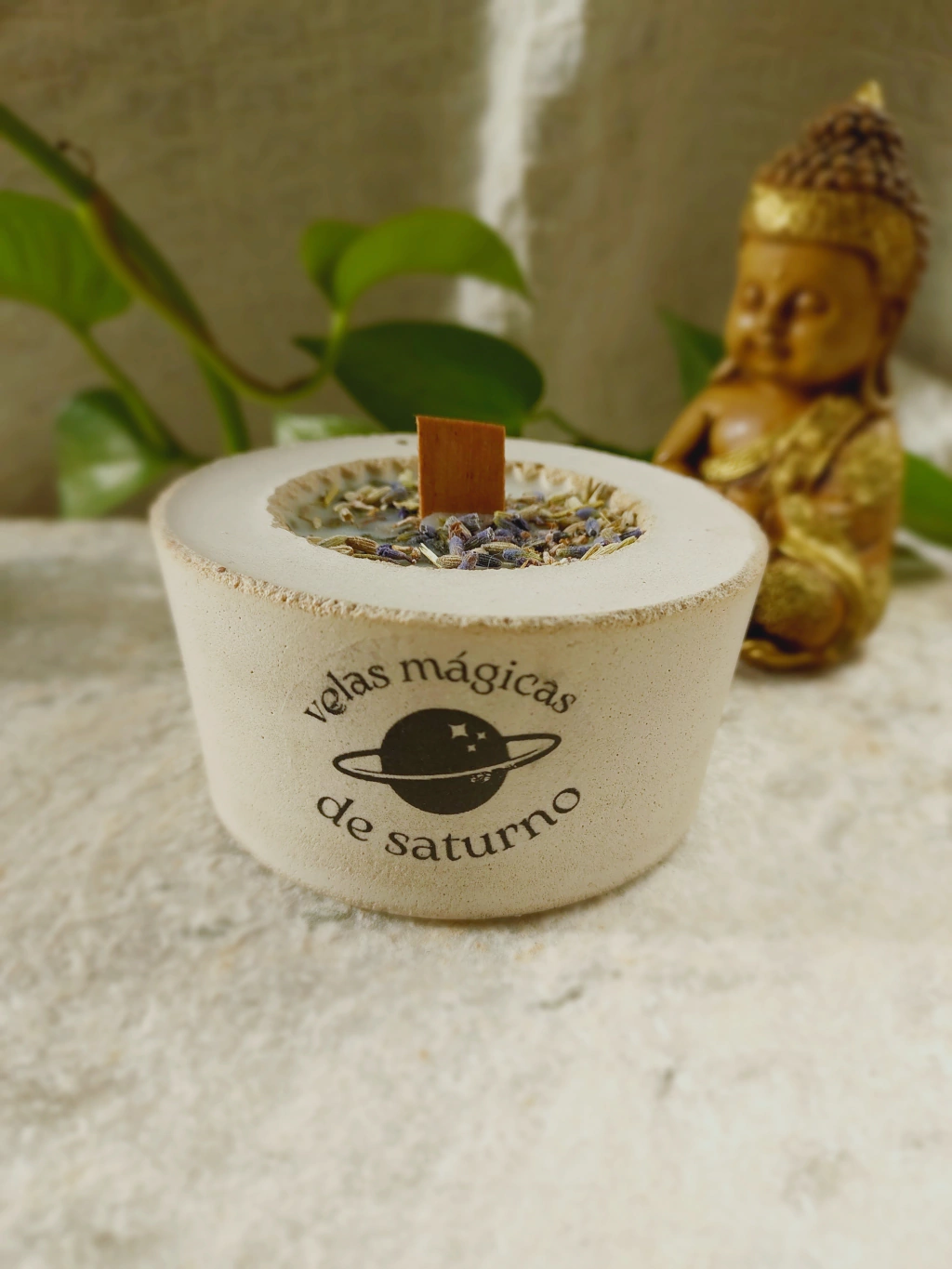 Vela Lavanda de Saturno