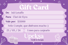 GIFT CARD (leer atentamente la descripción)