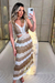 Imagem do Vestido Quadricolor Tricot com Cintura Aberta
