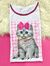 T-Shirt Luxe White - Sweet Cat