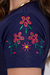 T-Shirt - Bordado de Flores nas Mangas na internet