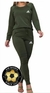 Conjunto de Moletom Feminino Adidas - Verde