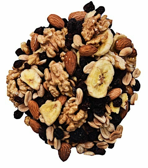 MIX FRUTOS SECOS CON BANANA 200GR.