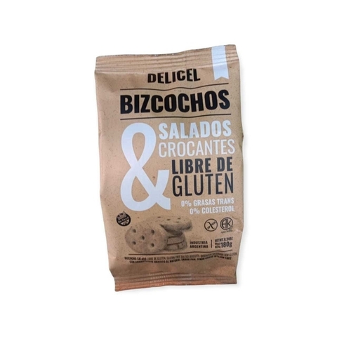 BIZCOCHITOS SALADOS SIN TACC 180GR. DELICEL