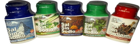 SAL SIN SODIO VARIOS SABORES SIN TACC VEGANO 70GR. ARGENDIET