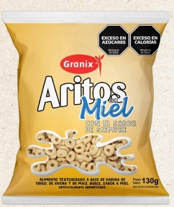 ARITOS CON MIEL 130GR. GRANIX