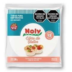 TAPA CRIOLLA PARA EMPANADAS 12 DISCOS SIN TACC 330GR. NOLY