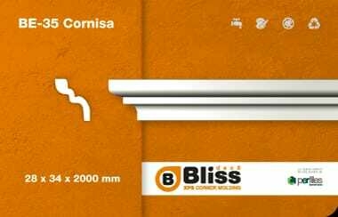 Moldura Decorativa - tira de 2m - BE35