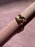 Anillo eslabones con zirconias