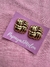 Aretes cuadrados entrelazados