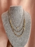 Collar triple eslabones y corazones