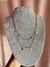 Collar doble estrellas y bolitas