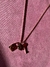Collar candado, corazón y llave
