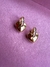 Aretes corazón dorado