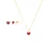 CONJUNTO CORAÇÃO LOVE DETALHES COM ESMALTE