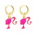 BRINCO ARGOLINHA BARBIE RESINADO BANHADO A OURO