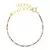 PULSEIRA INFANTIL RIVIERA COM PEDRINHAS DE ZIRCONIAS COLORIDAS