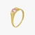 ANEL PRINCESA PONTO DE LUZ ZIRCONIA BANHADO EM OURO - comprar online