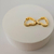 Brinco Banhado A Ouro 18k Argola Coração Cravejada 18mm na internet