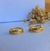 Argolinha Banho de Ouro 18k + Zirconia Cristal + Vidro Lapidado ( Adulto )