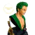 Busto Roronoa Zoro - One Piece em Resina 30 cm com Espadas