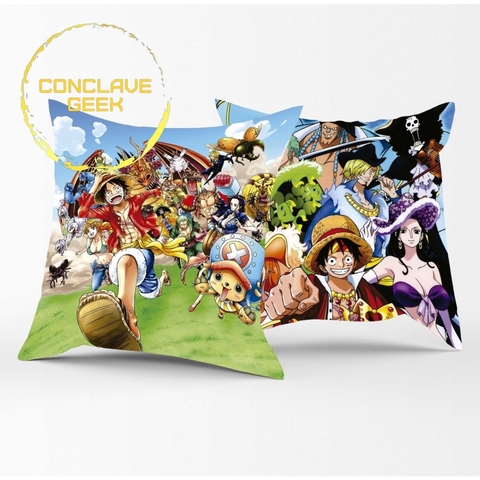 ALMOFADA ONE PIECE LUFFY, SANJI, USOPP, NICO, BROOK, ZORO.