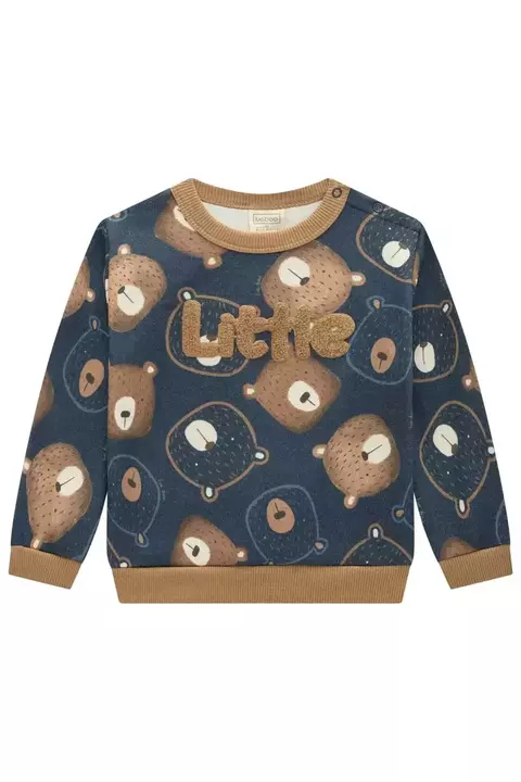 Blusão em Moletom Ursos Luc.boo