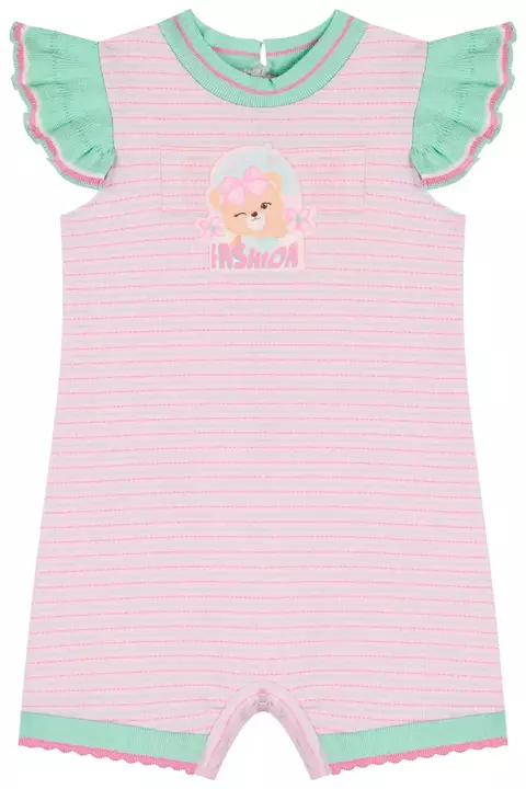 Macaquinho em Cotton Listrado Kukiê