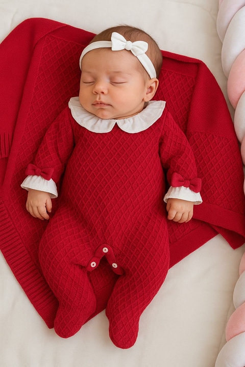 Saida de Maternidade Tricot Mellini Vermelho